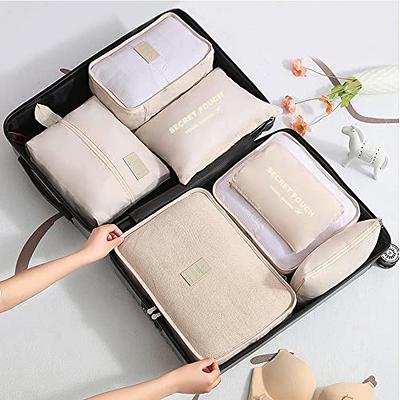 NuAngela Packing Cubes for Suitcases, 8 Set Luggage Organizers