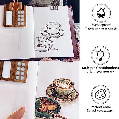 8 Inch Porcelain Watercolor Palette, Mixing Ceramic Watercolor Palette,  Mixing Tray Paint Palett for Watercolor Gouache Acrylic Oil Painting  13-Well 13 Wells