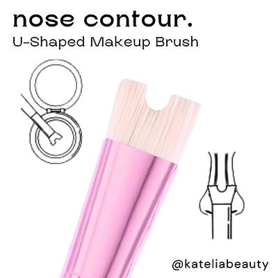 Katelia Beauty Nose Contour Makeup Brush for Sculpting and Defining Nose  Contour, Precision Duo Contour Brush, Innovative and Unique Dual-Ended Brush  U-Shaped Nose Contour Brush for Easy Nose Contour - Yahoo Shopping