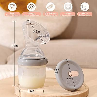 haakaa Gen.3 Manual Breast Pump with Silicone Lid Multifuctional Silicone  Breast Pump Breast Milk Collector Breast Milk Catcher Breast Milk Saver  Breastfeeding Essentials, BPA Free (5.4oz/160ml, Grey) - Yahoo Shopping