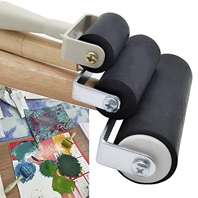 3 Pack Rubber Brayer Roller,1.4/2.4/4 Inch Hard Rubber Brayer Rollers,Art  Craft Roller for Printmaking,Ink,Wallpapers Stamping Gluing - Yahoo Shopping