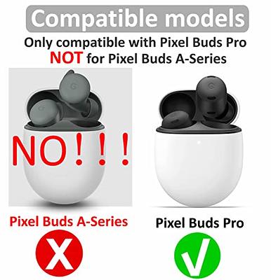  6 Pairs Eartips Compatible with Pixel Buds Pro Ear Tips Buds,  Replacement Silicone Rubber Earbuds Gel Earplug Wing Fit in Case  Accessories Compatible with Google Pixel Buds Pro - S/M/L Black 