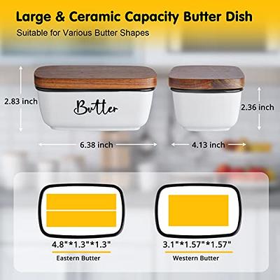 HAOTOP 2-Quart Ceramic Deep Casserole Dish with Lid, Ceramic Baking Dishes,  Oven Safe (White)