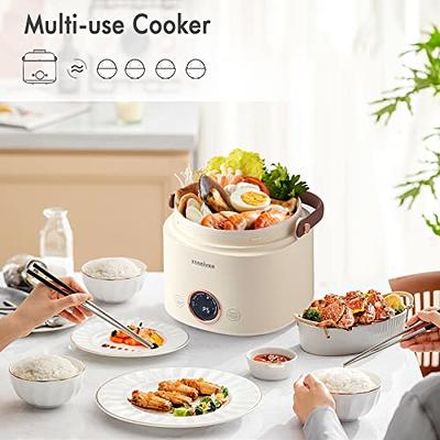  CHACEEF Mini Rice Cooker 2-Cups Uncooked, 1.2L Rice