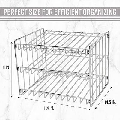 Kitchen Details 3 Tier Can Organizer | Canned Food Storage Rack | Kitchen  Cabinet and Pantry Organization | Holds 36 Cans | Space Saving | Chrome