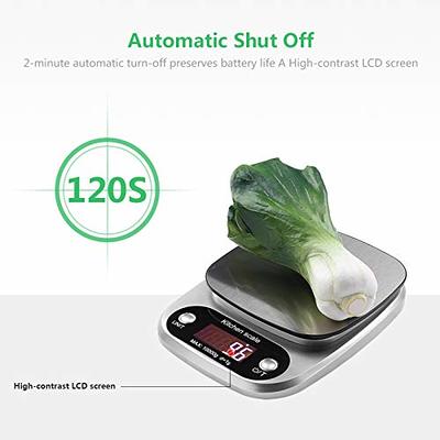 Moss and Stone Digital Kitchen Scale Food Multifunction Accuracy Digital  Scale LCD Display 11 Lb 5 Kg, Food Scales Digital Weight Grams and Oz,  Baking