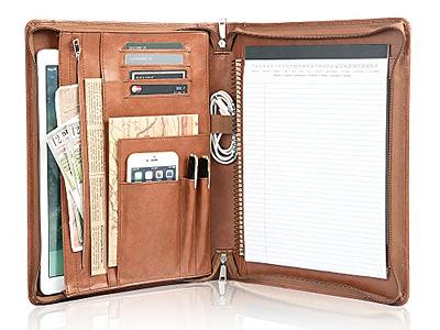 Free Name Engraved, Personalized Leather Portfolio Organizer