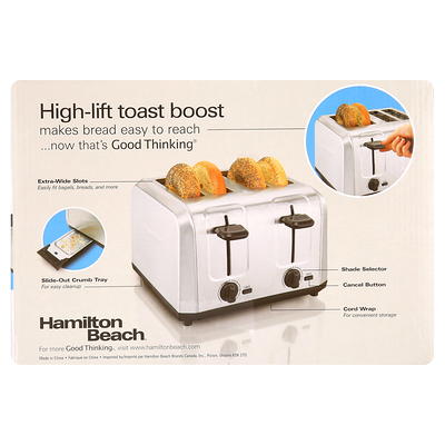 Hamilton Beach Brushed Stainless-Steel 4-Slice Toaster - Silver