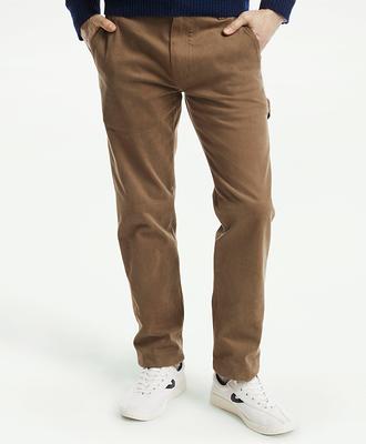 Slim Fit Five-Pocket Stretch Cotton Garment Dyed Pants