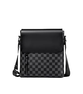 Men's Fashion Print Shoulder Bag, Business Crossbody Bag - Temu