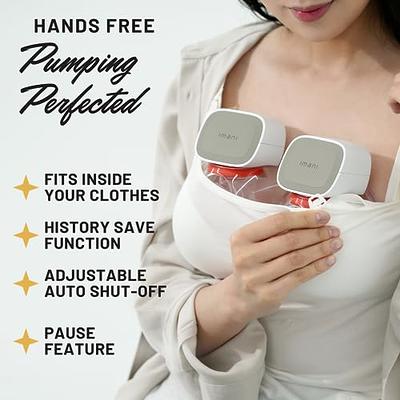 Momcozy Hospital Grade Breast Pump V1, Hands-Free & Portable Double  Electric Breast Pump, Smart Touch Screen with 27 Pumping Combinations,  Wearable