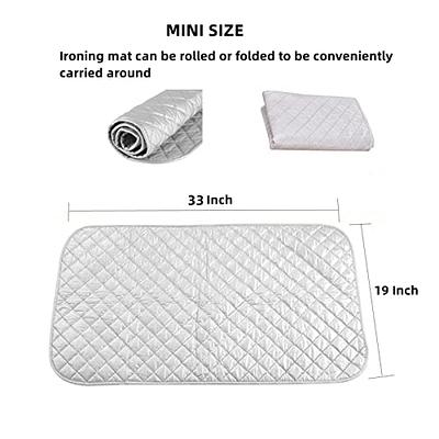 Portable Ironing Mat, Portable Travel Iron Carrying Case Bag, Foldable Heat  Resistant Ironing Board for Countertop 