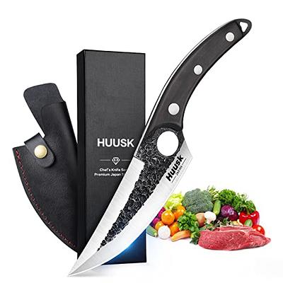 Huusk Knives from Japan, Boning Knife for Meat Cutting, Viking knife with  sheath Caveman Ultimo Knife Hand Forged Full Tang Knife for Kitchen or  Camping Thanksgiving Gifts - Yahoo Shopping
