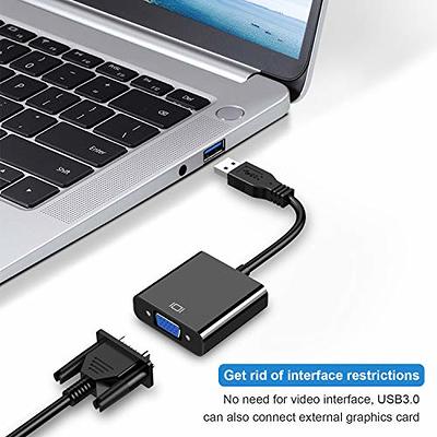 USB to HDMI Adapter, USB 3.0/2.0 to HDMI Cable Multi-Display Video  Converter- PC Laptop Windows 7 8 10,Desktop, Laptop, PC, Monitor,  Projector