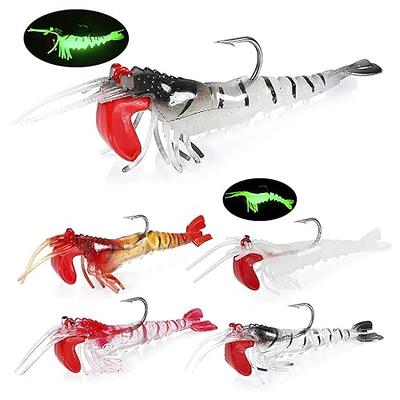 SEIWEI Soft Fishing Lures, 20pcs Plastic Mackerel Fishing Baits