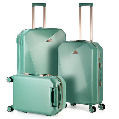 Travelhouse 3 Piece Luggage Set Hardshell Lightweight Suitcase with TSA  Lock Spinner Wheels 20in24in28in.(Green) 