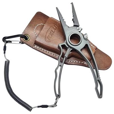 Fishing Pliers, Titanium Alloy Clamp Head Fishing Gear,Saltwater