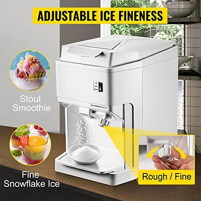 Electric Ice Shaver Crusher for Desserts, Commercial Snow Cone