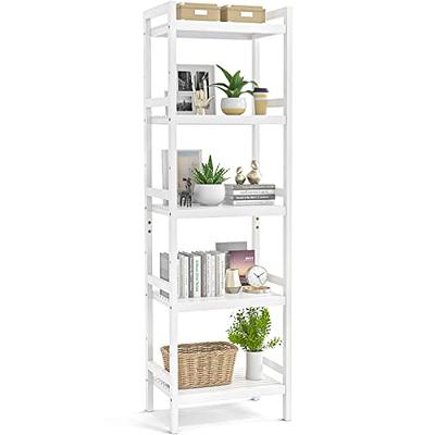 Meangood Bathroom Corner Shelf Stand, 3 Tier Solid Wood Display for Narrow Space, Shower Shelf, Plant Stand Nightstand, Living Room, Bedroom, Home