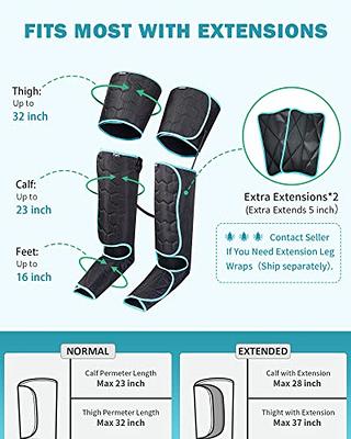  SHINE WELL Leg Massager with Heat and Compression, Leg  Compression Massager for Circulation, 3 Heat 3 Modes 3 Intensities Full Leg  Massager for Pain Relief and Swelling, FSA HSA Eligible 