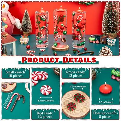 Christmas Vase Fillers, Floating Pearls Water Beads for Vases, Christmas  Floating Candles Transparent Water Gel Beads Centerpieces for Christmas  Home