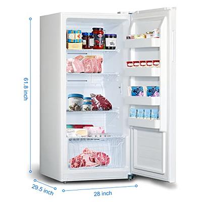 Freezer Upright 13.8 Cu ft, Conversion Standing Freezer and Refrigerator,  Full Size Refrigerator Frost Free, Freezerless Refrigerator for Kitchen