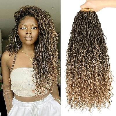 Goddess Locs Crochet Hair 8 Packs 16 Inch Straight Faux Locs Crochet Hair  for Black Women, Crochet Pre-Looped Curly Hair Soft Faux Locs Synthetic  Braiding Hair Extensions(16 Inch, 8 Packs,1B-Purple#) - Yahoo