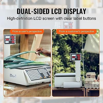 Digital Commercial Price Scale 88lb/40kg Price Computing Scale, Food  Produce Counting Weight Scale with Dual LCD Display for Farmers Market,  Retail