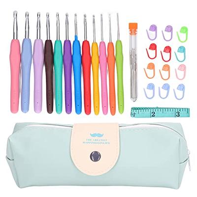 KOKNIT 12 PCS Crochet Hooks, Ergonomic Handle Crochet Hooks Set for  Arthritic Hands, Comfortable Smooth Crochet Needles Extra Long Knitting  Needles