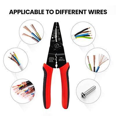 KAIWEETS Self Adjusting Wire Stripper - 3 in 1 Heavy Duty Automatic Wire  Stripping Tool | 10-24 AWG Wire Cutter for Electrical Cable Cutting,  Crimping