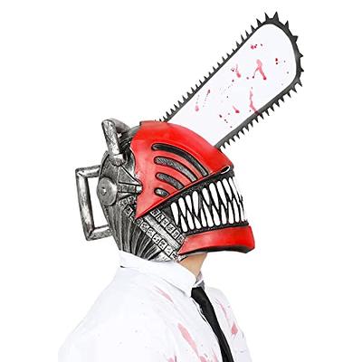 HOMELEX Chainsaw Man Mask Scary Bloody Pochita Denji Mask Chainsaw Man  Costume Full Head Helmet for Halloween Cosplay Props