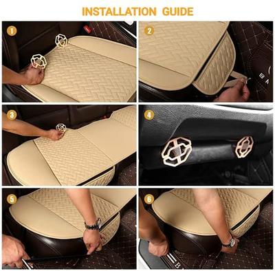 Car Seat Pads Protectors for Front and Rear Bottom Seats Only