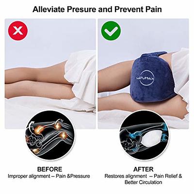 NATUMAX Knee Pillow for Side Sleepers - Relief From Sciatica Pain, Back / Leg  Pain, Pregnancy, Hip and Joint Pain Memory Foam Leg Pillow + Free Sleep  Mask and Ear Plugs - Yahoo Shopping