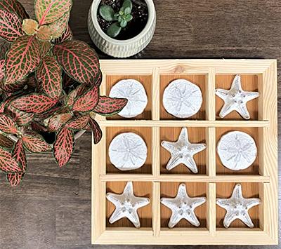 BSIRI XO Blocks (L) Tic Tac Toe Board Games-Ideal for Kids Games, Family  Games and Game Night for Adults, Farmhouse Decor for Coffee Table Decor