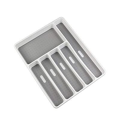 Umilife Kitchen Drawer Organizer, 12 Inch Silverware Utensil Tray Holder, Extra  Deep, with Non-Slip Feet & Grooved Drawer Divider, 6 Slots Total Bamboo  Wood Caddy for Flatware Cutlery Knives - Yahoo Shopping