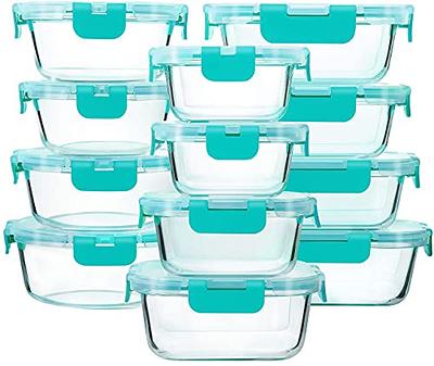 Goiio 24 Packs 24OZ Meal Prep Container, Round Disposable Containers with  Lids, for Lunch, Microwave and Freezer Safe