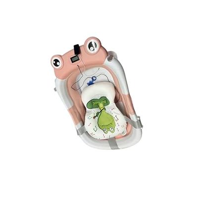 MoreFeel Collapsible Baby Bathtub for Newborn with Thermometer & 1