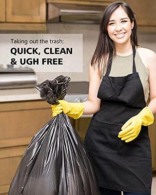  20 Gallon Trash Bags Unscented,AYOTEE Tall Kitchen Garbage Bags  with Black Zip Ties.30x36 Recycling Bags Large Black Trash Bags 18 Gallon  Trash Bags Kitchen for Paper, Bottles, Newspaper, Lawn : Health