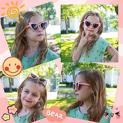 AZorb Kids Polarized Heart Sunglasses Bendable Flexible Sunglasses Shades  for Toddler Girls Age 2-8(Pink+Black) - Yahoo Shopping