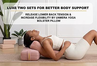 Yoga Bolster Meditation Cushion with Removable Washable Cover, with Carry  Handle