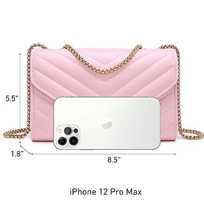 Dasein Women Small Quilted Crossbody Bags Stylish Designer Evening Bag  Clutch Purses and Handbags with Chain Shoulder Strap (Pink) - Yahoo Shopping