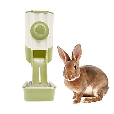 Pet Feeder and Water Food Dispenser Automatic for Dogs Cats, 100% BPA-Free,  Gravity Refill, Easily Clean, Self Feeding for Small Large Pets Puppy  Kitten Rabbit Bunny A-Grey