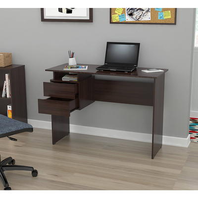 Inval Sherbrook 48 W Computer Desk With Locking File Drawer Espresso -  Office Depot