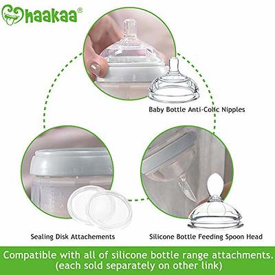 Haakaa 3 oz. Generation 3 Silicone Bottle Cover Clear