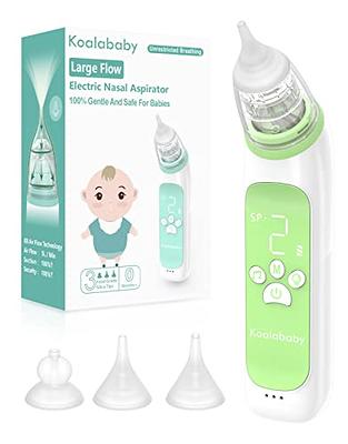 Electric Nasal Aspirator for Baby - Baby Nose Sucker, Booger Sucker for  Babies Toddlers Infants Newborns Kids with 3 Suction Levels & Music &  Light