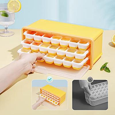 Ice Cube Bin Scoop Trays - Use It as a Portable Box in the Freezer,  Shelves, Pantry