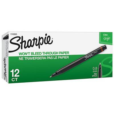 Sharpie Felt Tip Pens, Fine Point (0.4mm), Assorted Colors, 4