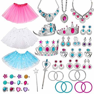 BB-GG, BGSHEMNI 8 Pcs Girls Necklaces and Bracelets Set with Unicorn Star Heart Necklace Toddler Jewelry Gift Toy Party Favors Dress Up Play Costume