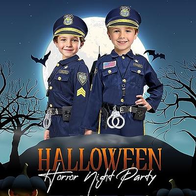 Halloween Kids Police Officer Uniform Costumes Cosplay Girl's Blue