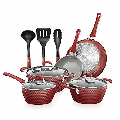 CAROTE Pots and Pans Set Nonstick, 11Pcs Kitchen Cookware Sets